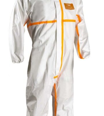 COMBINAISON DE PROTECTION BLANCHE MICROPOREUX COVERPRO 4M40 65G/M2 TYPE 4 TAILLE L REF 44503